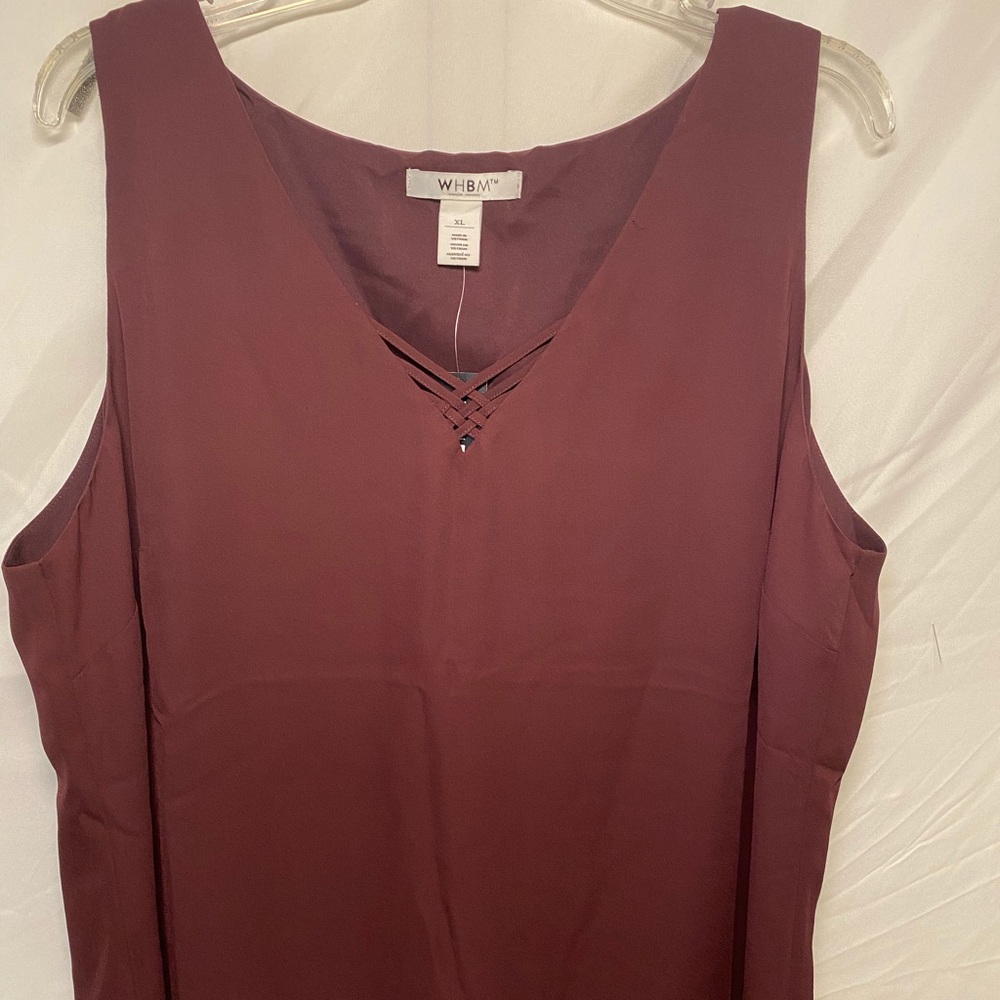 WHBM Burgundy Shell